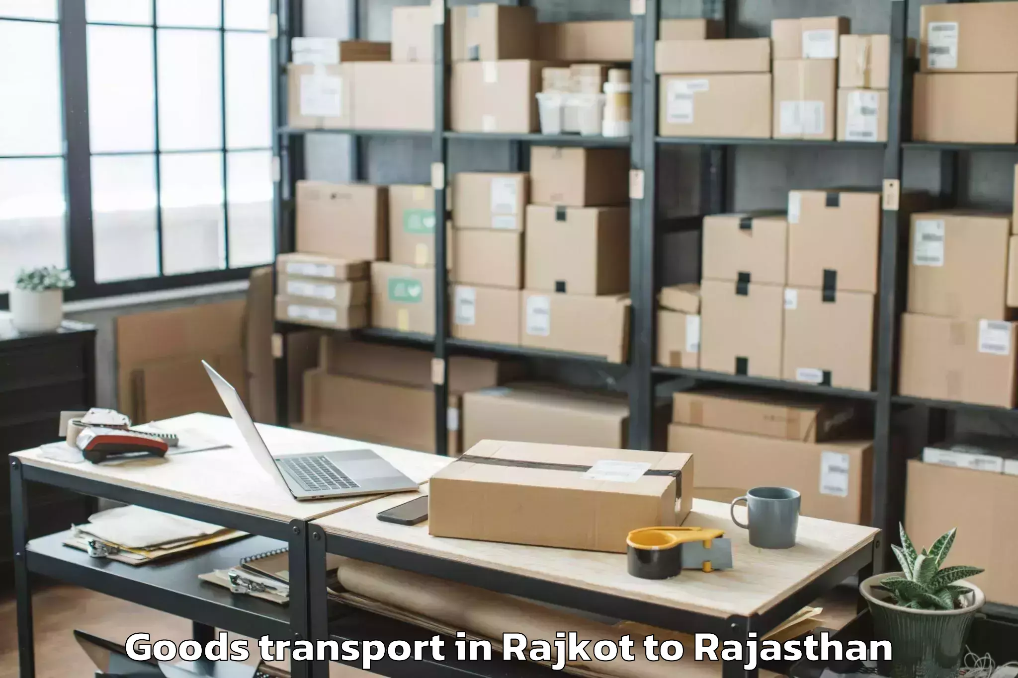 Leading Rajkot to Pindwara Goods Transport Provider